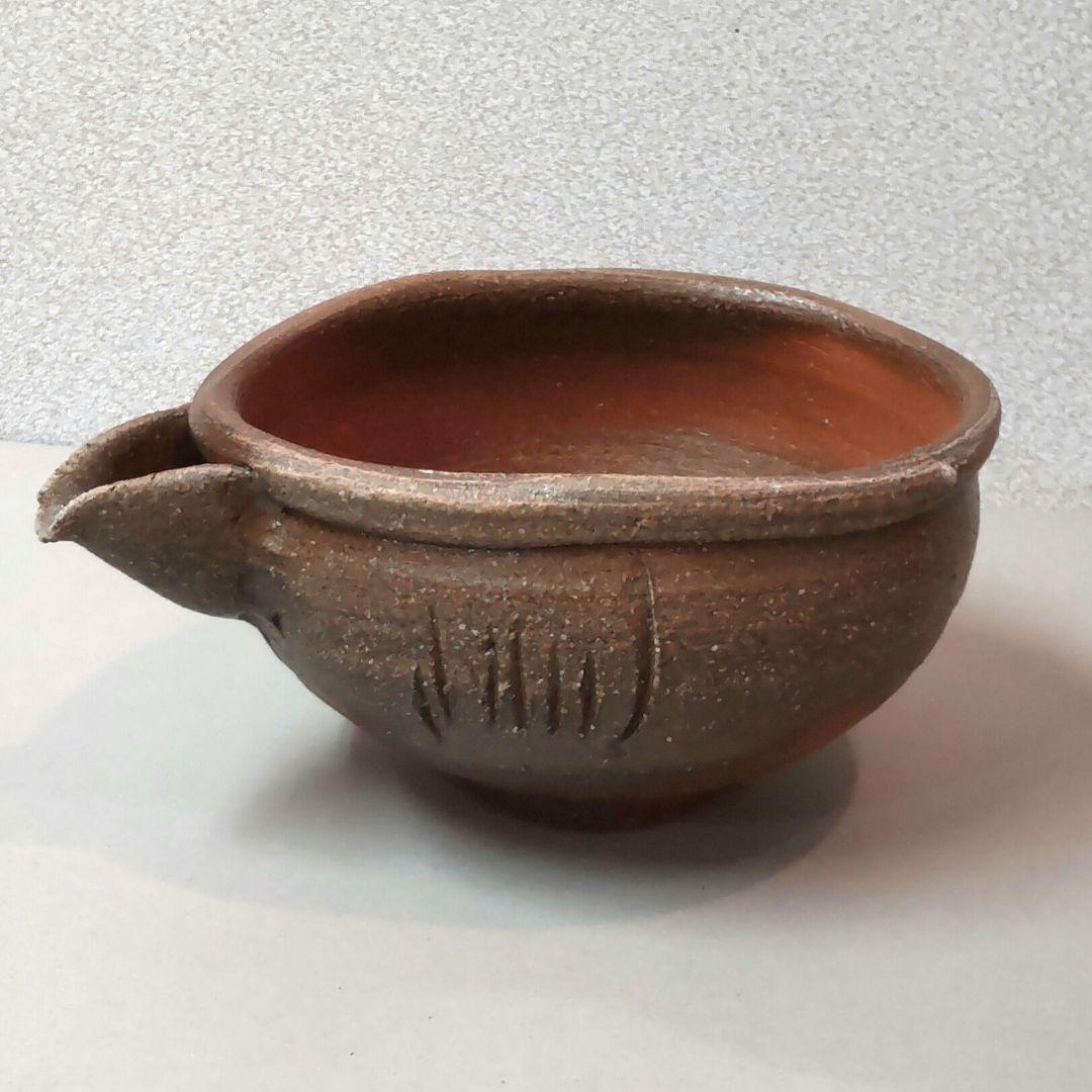(711Z361)陶芸 水次 水指 酒器 徳利 茶道具 片口 李朝