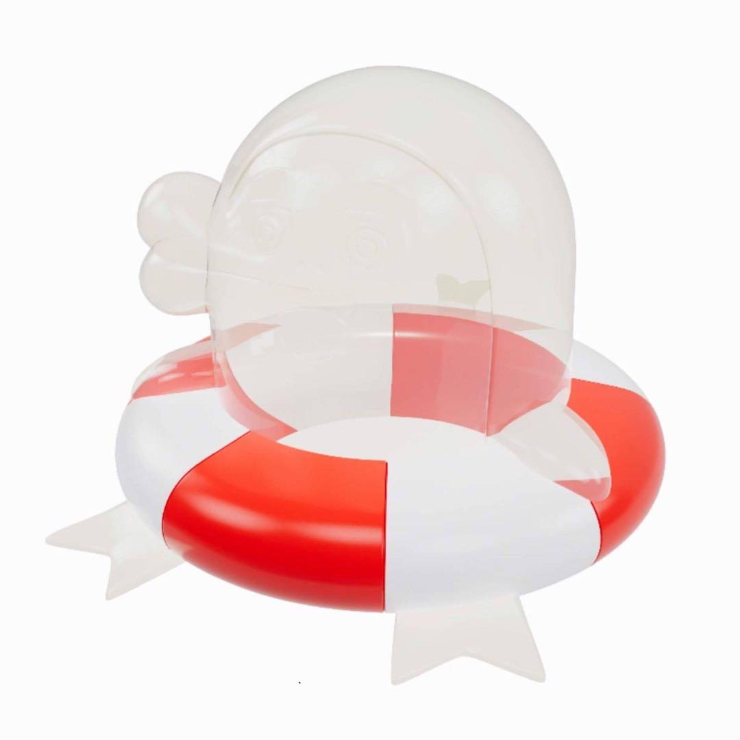 イルカのイルカくん　ソフビ　フィギュア　スケルトン