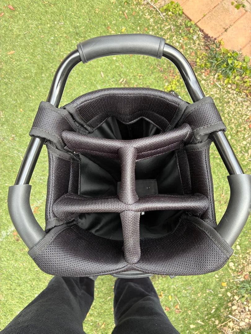 PING キャディバッグ ホワイト・ブラック　ワンポケット