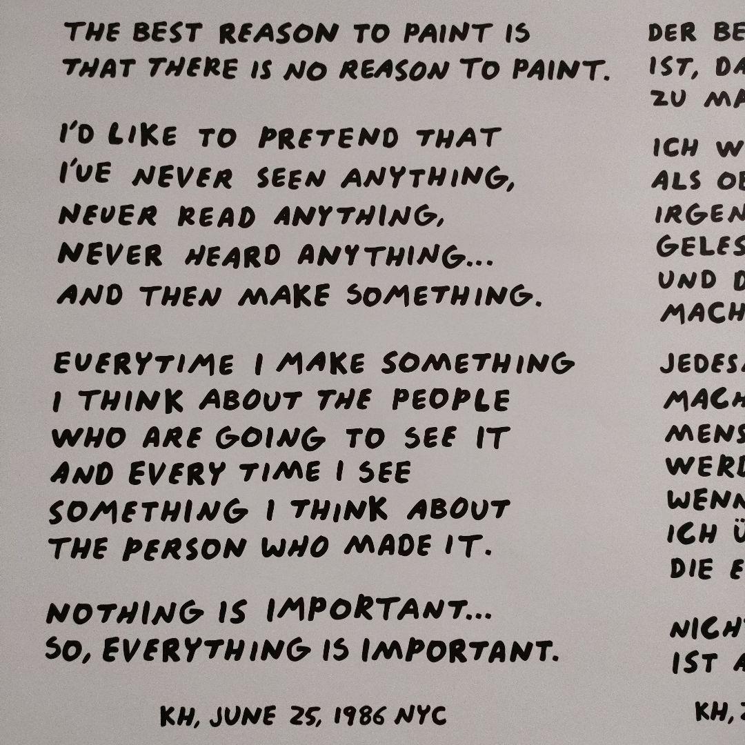 \"未使用\"キースヘリング Keith Haringリトポスター　1998カレンダ