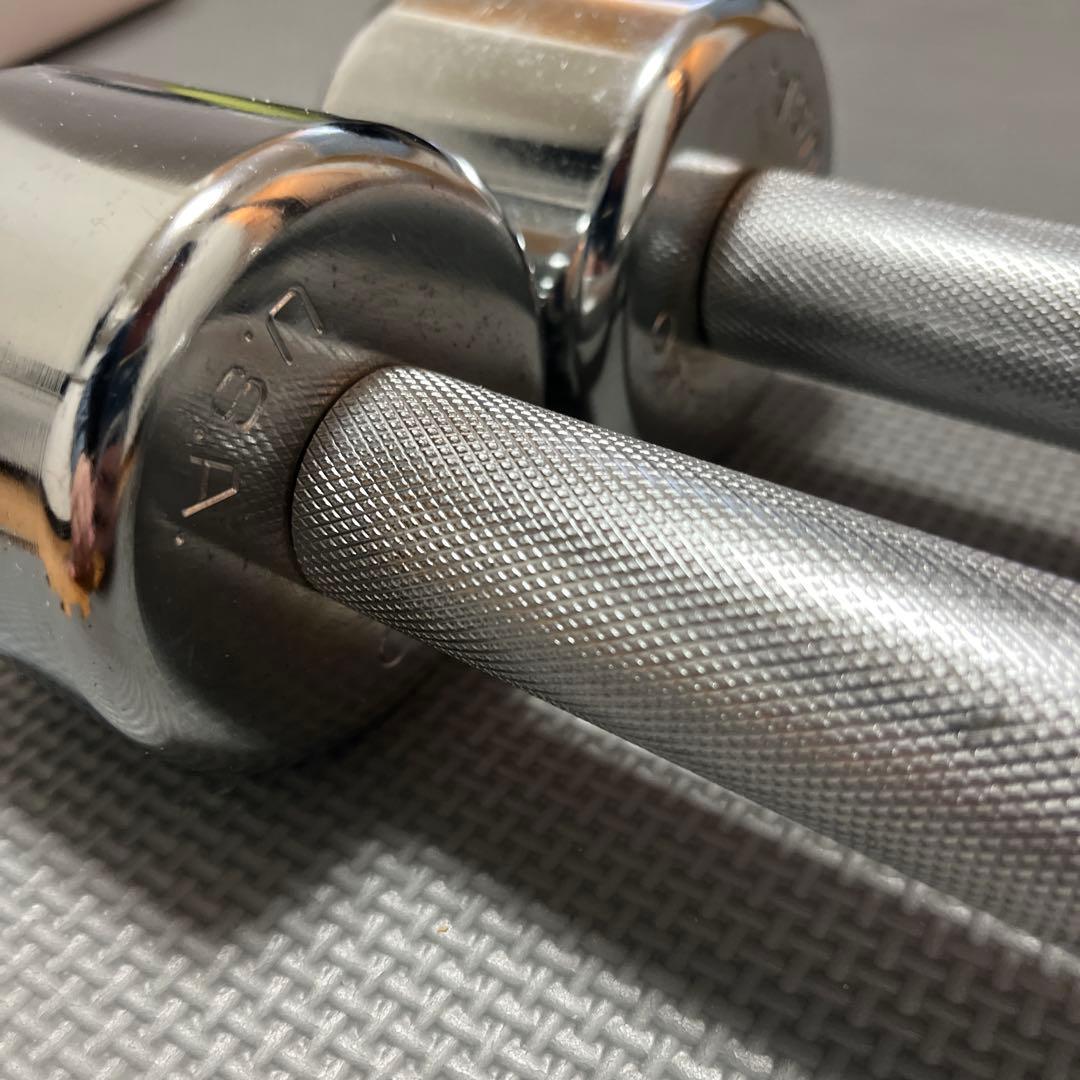 IVANKO 5kg ダンベル 2個セットシルバー