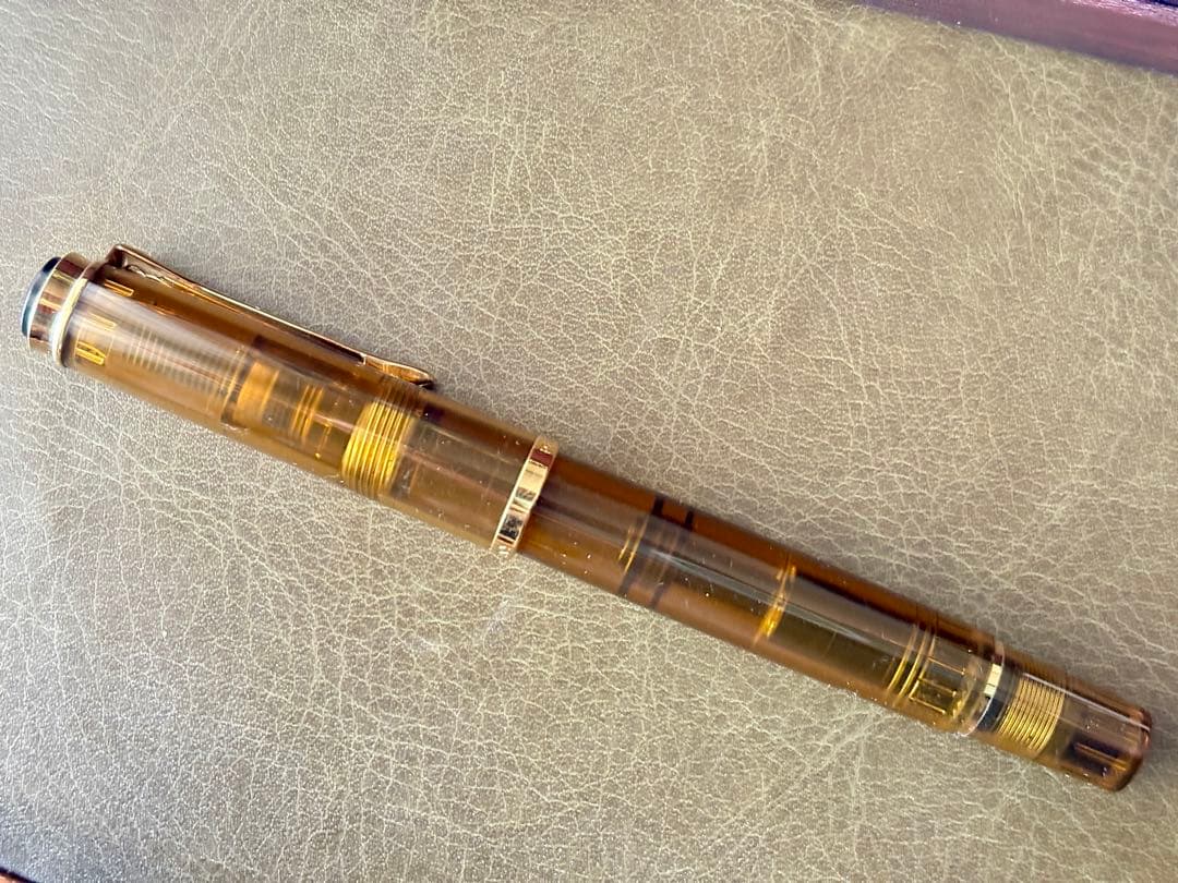 PELIKAN/ペリカン2014特別生産品M200万年筆 コニャック B（太字）