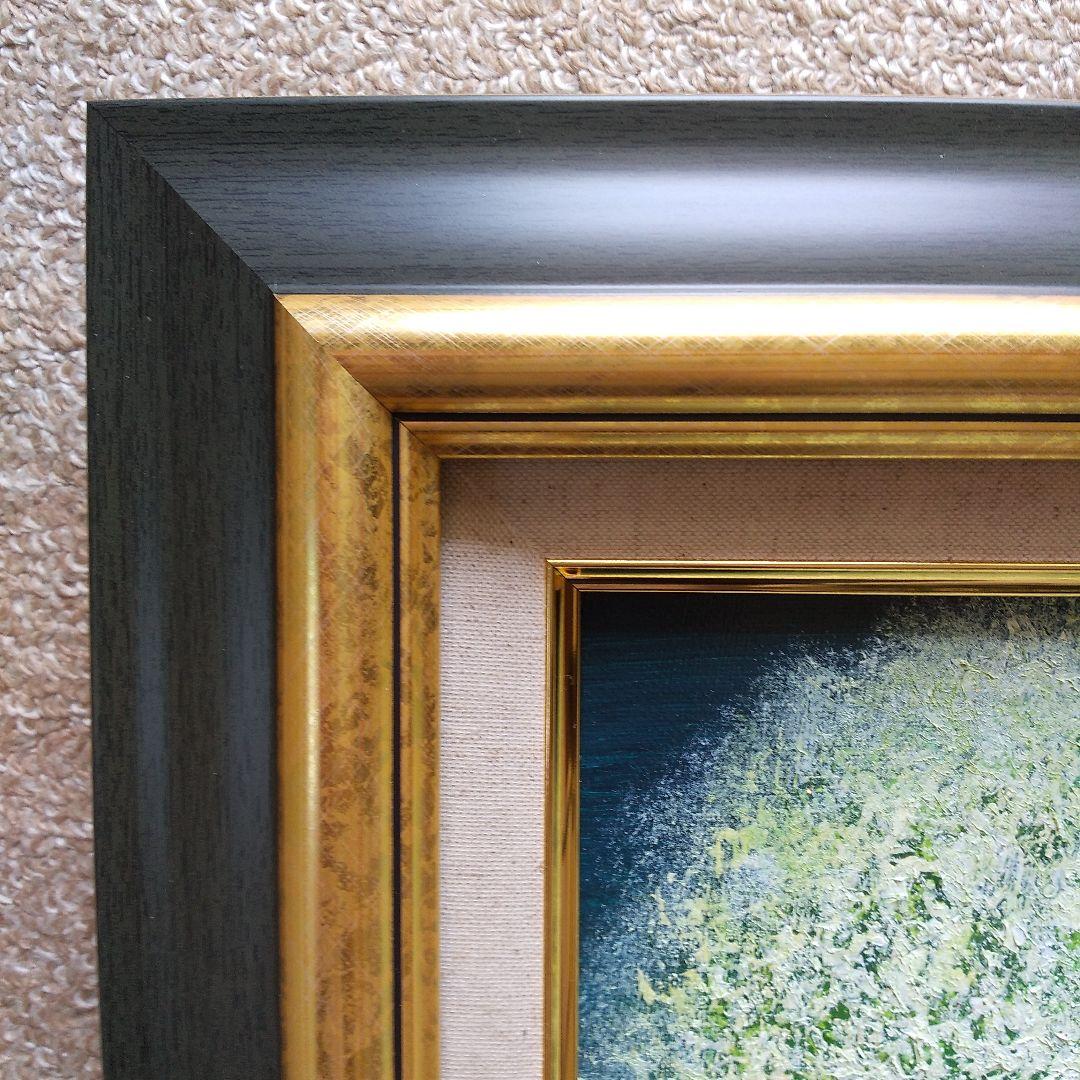 織姫010「星屑の花（神秘）ラメ入り」F3号 未使用額縁入り（匿名配送）