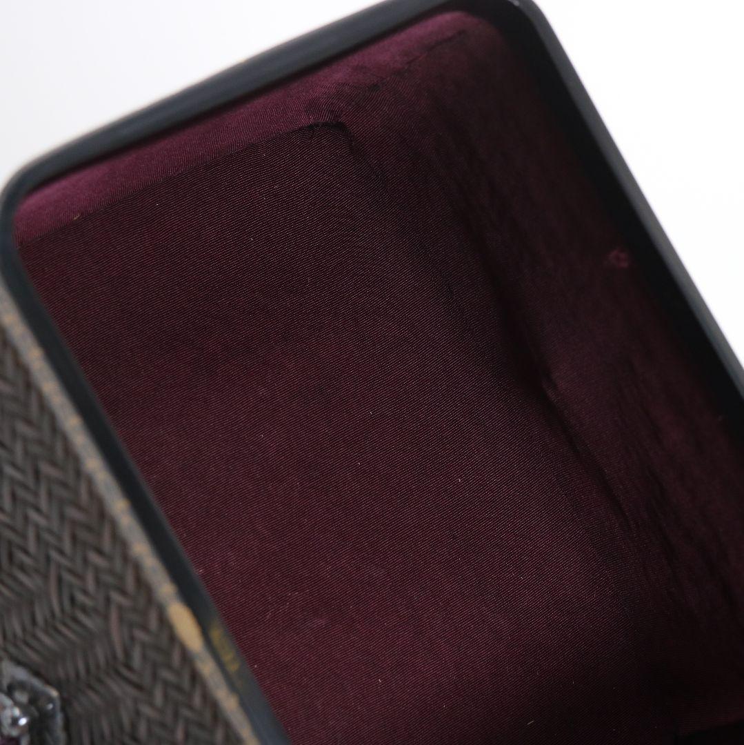 東竹園斎作 茶籠 網代編 野点 茶道具一式 共箱　DR613　R9y