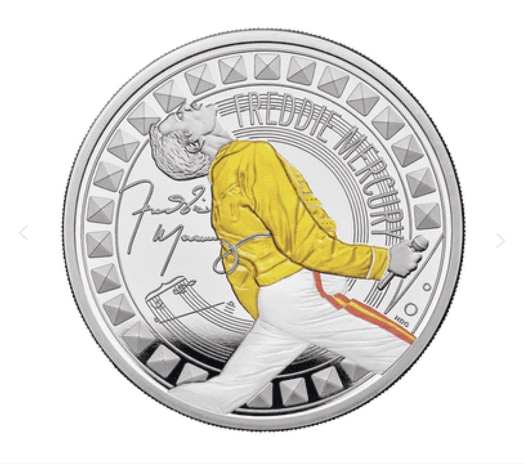 英国 2025年 フレディ・マーキュリー 2ポンド 銀貨 プルーフ Queen