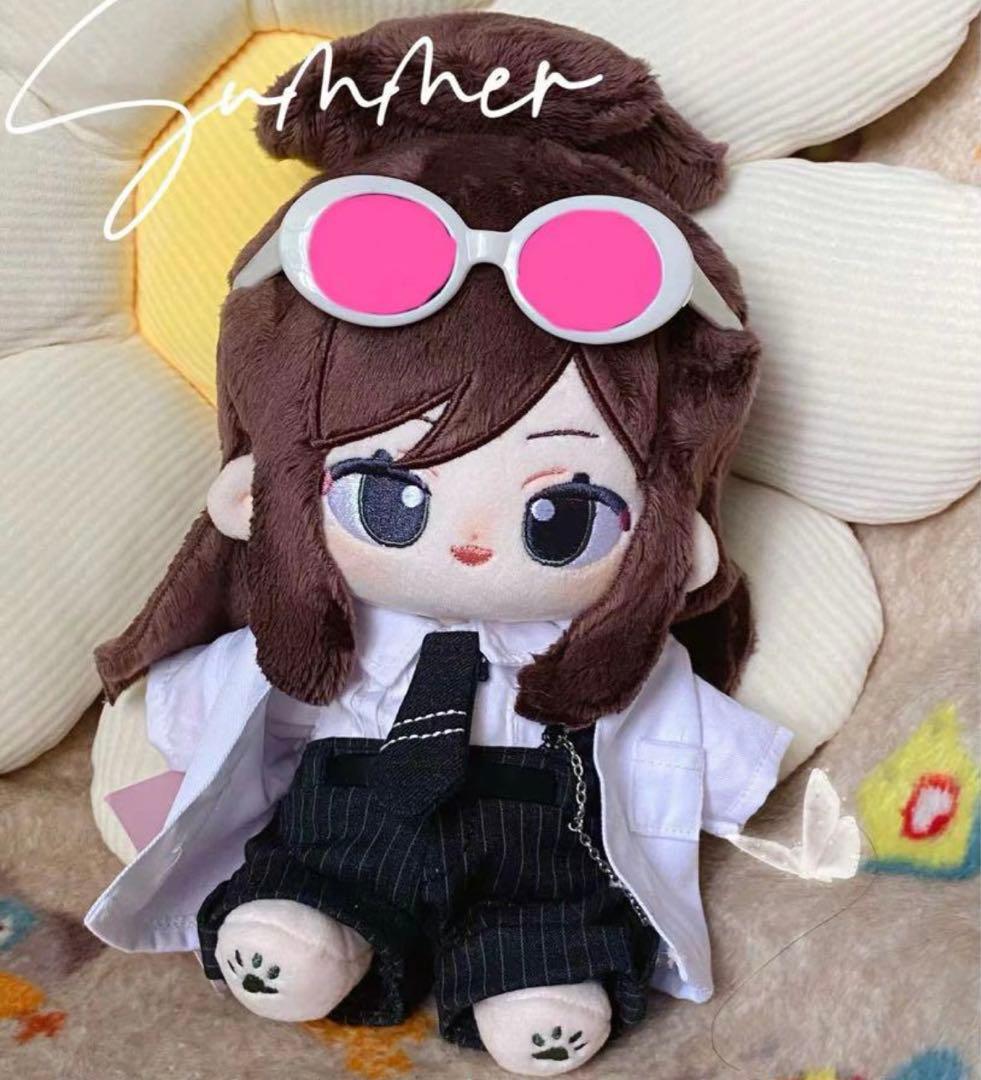 《茶髪黒目あか》激レア可愛い着せ替えぬいぐるみ《20cmぬいぐるみ》