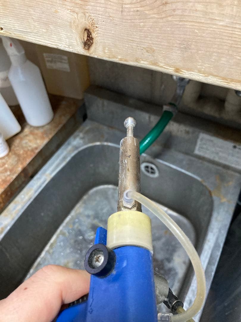 蒸気ガン　染み抜き