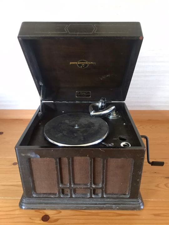 動作確認済　Columbia卓上蓄音機 No.420　付属カバー付　アンティーク