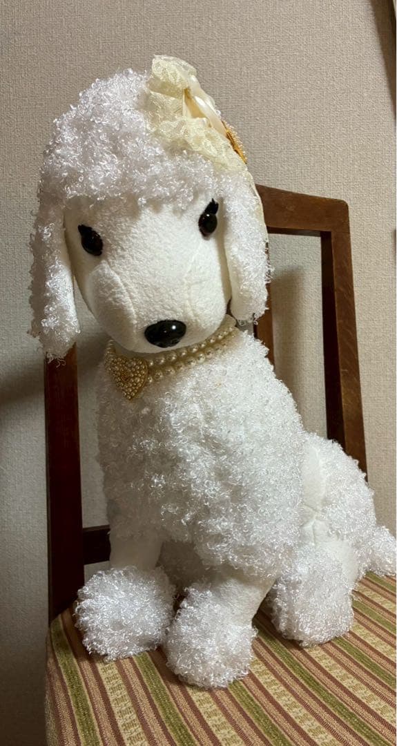 セール★ジーザスディアマンテ ノベルティプードル 使用可能ネックレス付きホワイト