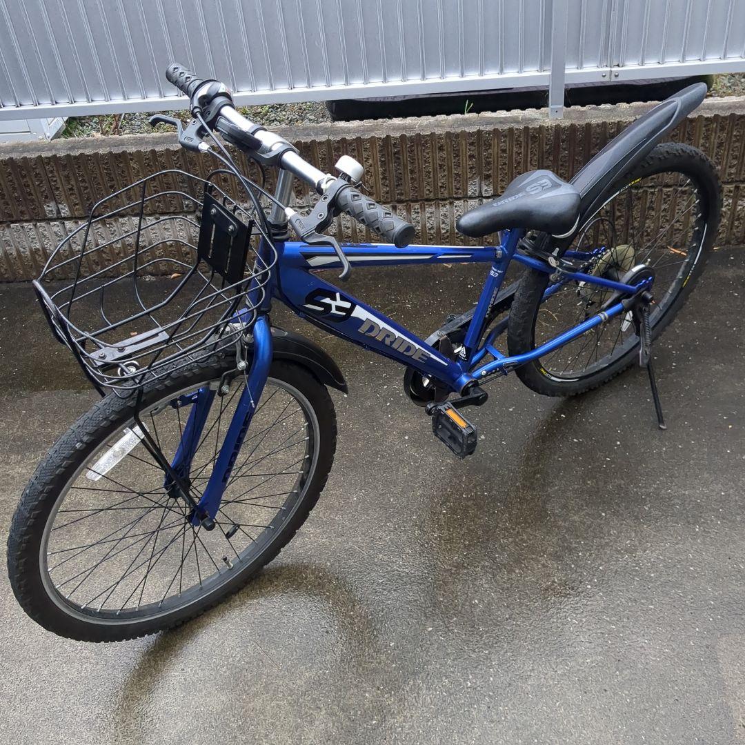 直接取引　静岡県駿東郡　自転車 あさひドライドS3 青 24インチ 6段変速