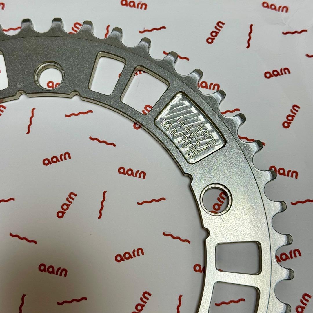 【美品】AARN track chainring silver 47t