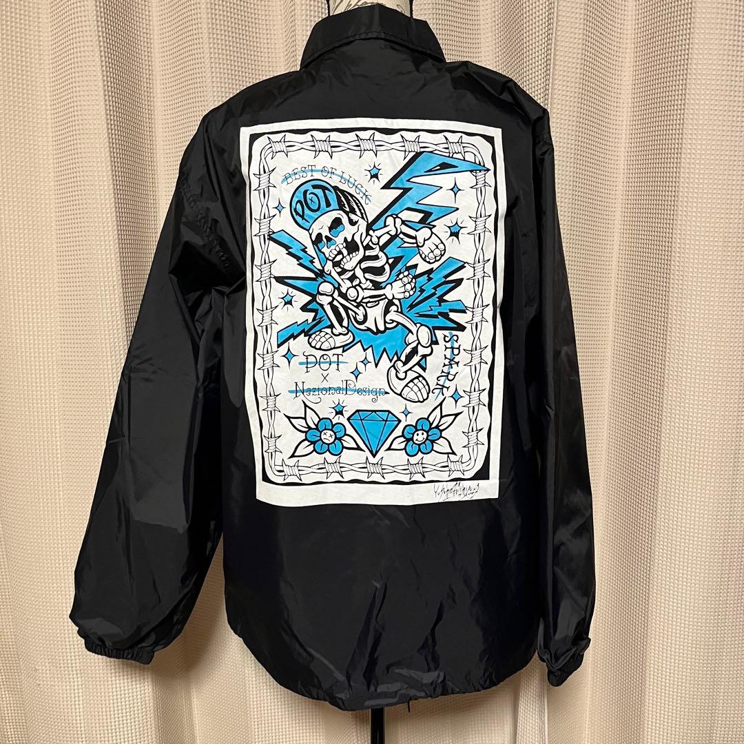 POT アーティスト　ベンチコート　ライブグッズ　長袖　上着　ガイコツ