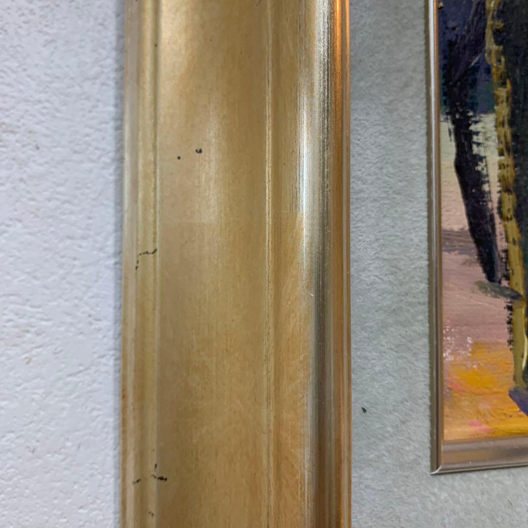 絵画　油彩肉筆画　真作　姫野陸郎　『イチョウ』F3