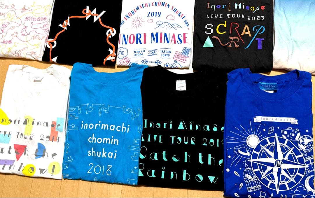 水瀬いのり ☆ ツアー Tシャツ 14枚 セット