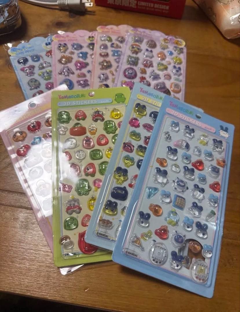 3Dステッカーセット かわいいキャラクター写真3枚セット