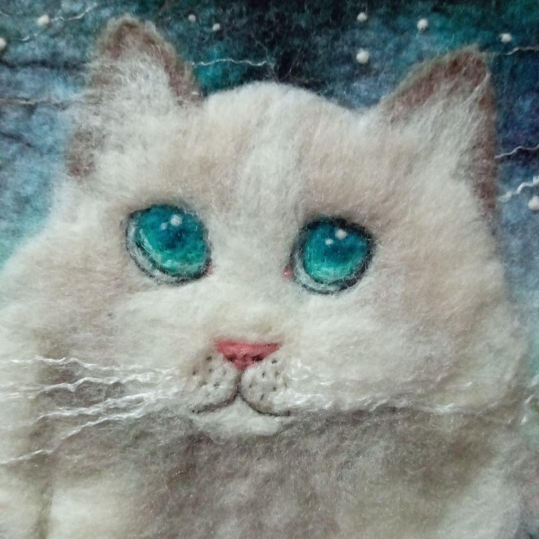 AIKA FELT 羊毛フェルト絵画　額絵「季節の変遷」　壁掛け/置き