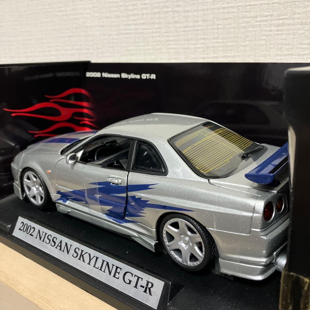 ミニカー 2002 NISSAN SKYLINE GT-R (R34) MOTOR MAX