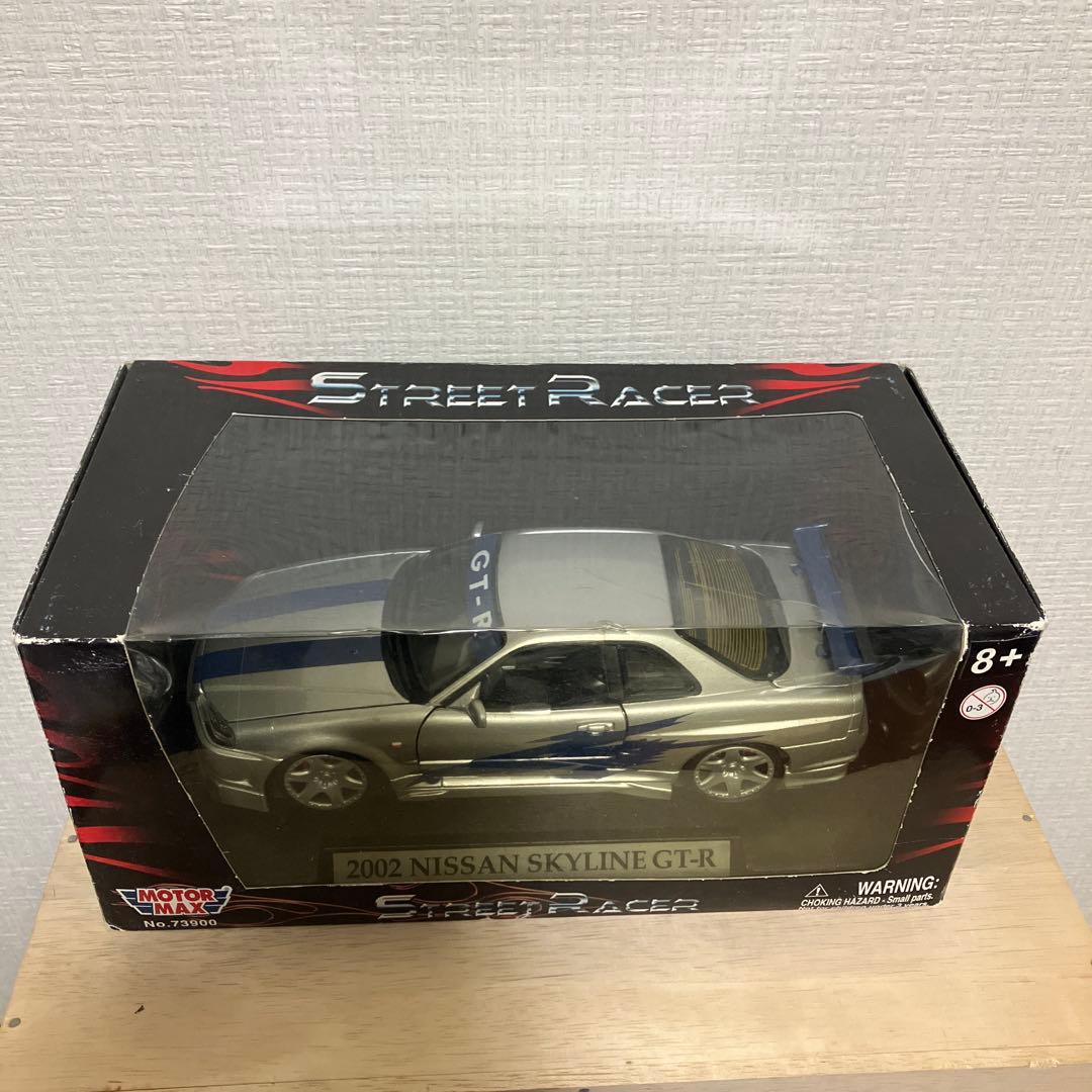 ミニカー 2002 NISSAN SKYLINE GT-R (R34) MOTOR MAX