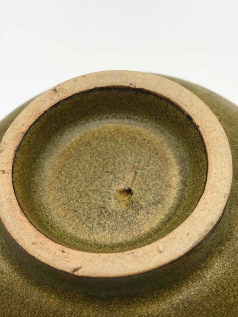 清時代　茶末釉茶碗　茶碗　湯呑　古染付　茶道具　旧家蔵出し(D-64)