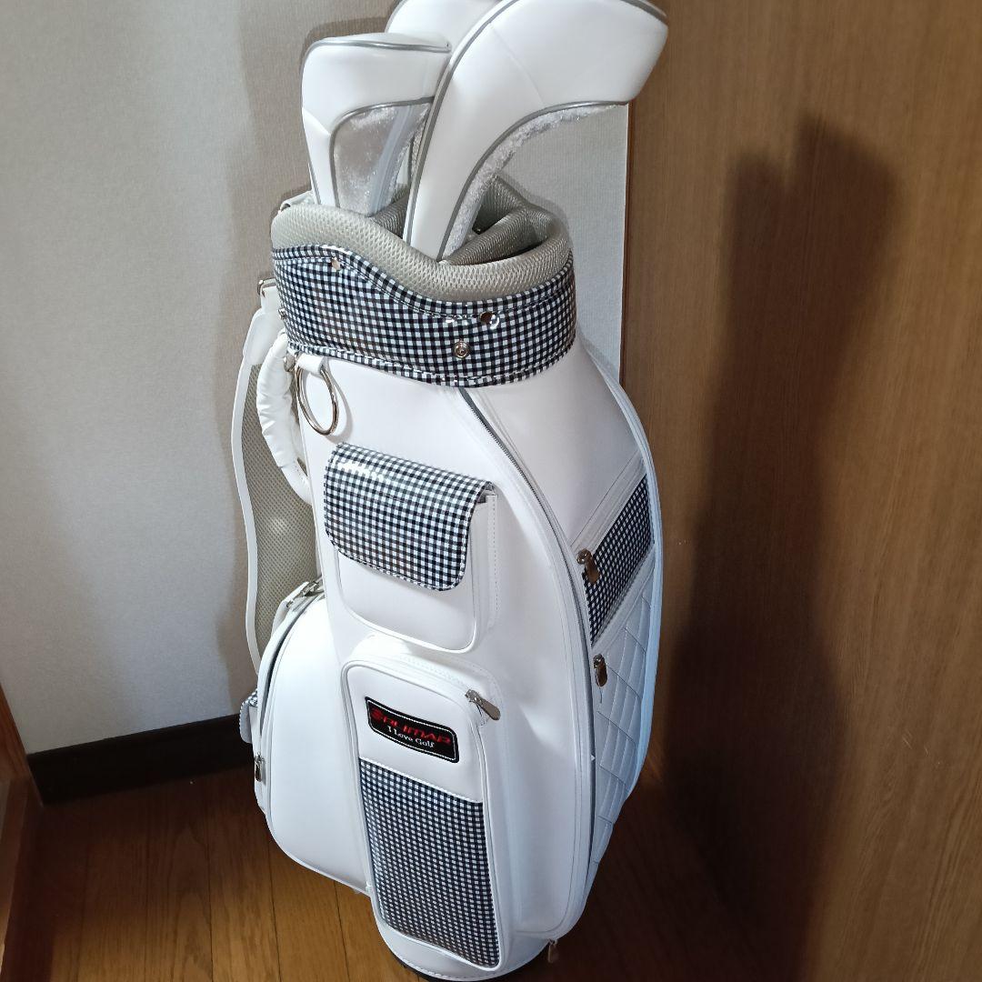 綺麗なレディース用ゴルフキャディバックセット