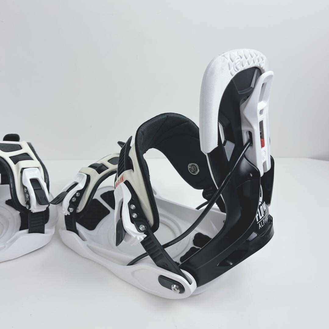 FLOW フロー スノーボード ビンディング ALPHA LG-Lホワイト