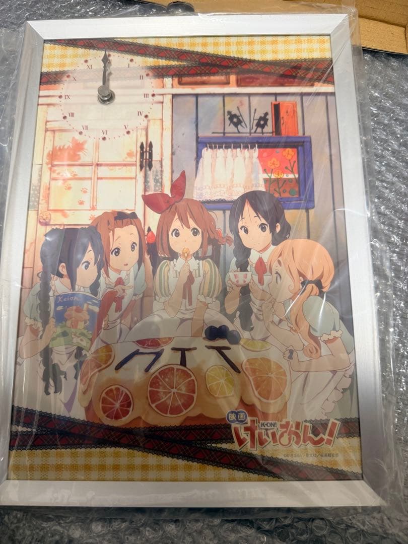 未開封　けいおん! BIG時計　映画　K-ON! 唯　澪　梓　律　袖