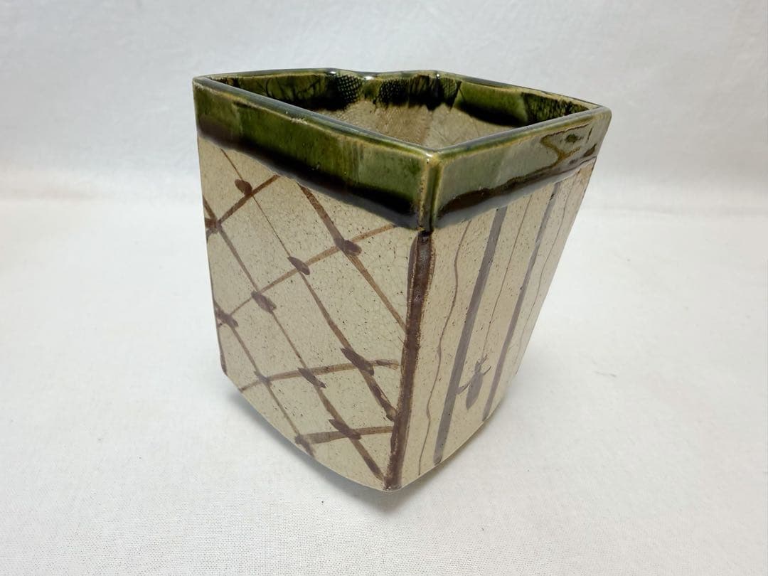 未使用 茶道具 塗師 表完造 又妙斉好写 文箱莨盆 鉄山作織部袖形火入 等 共箱