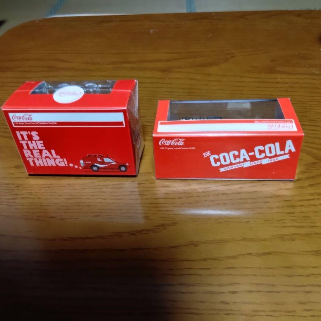 【2台セット】タイニー　TINY コカ・コーラ　ミニカー　1/64 2種