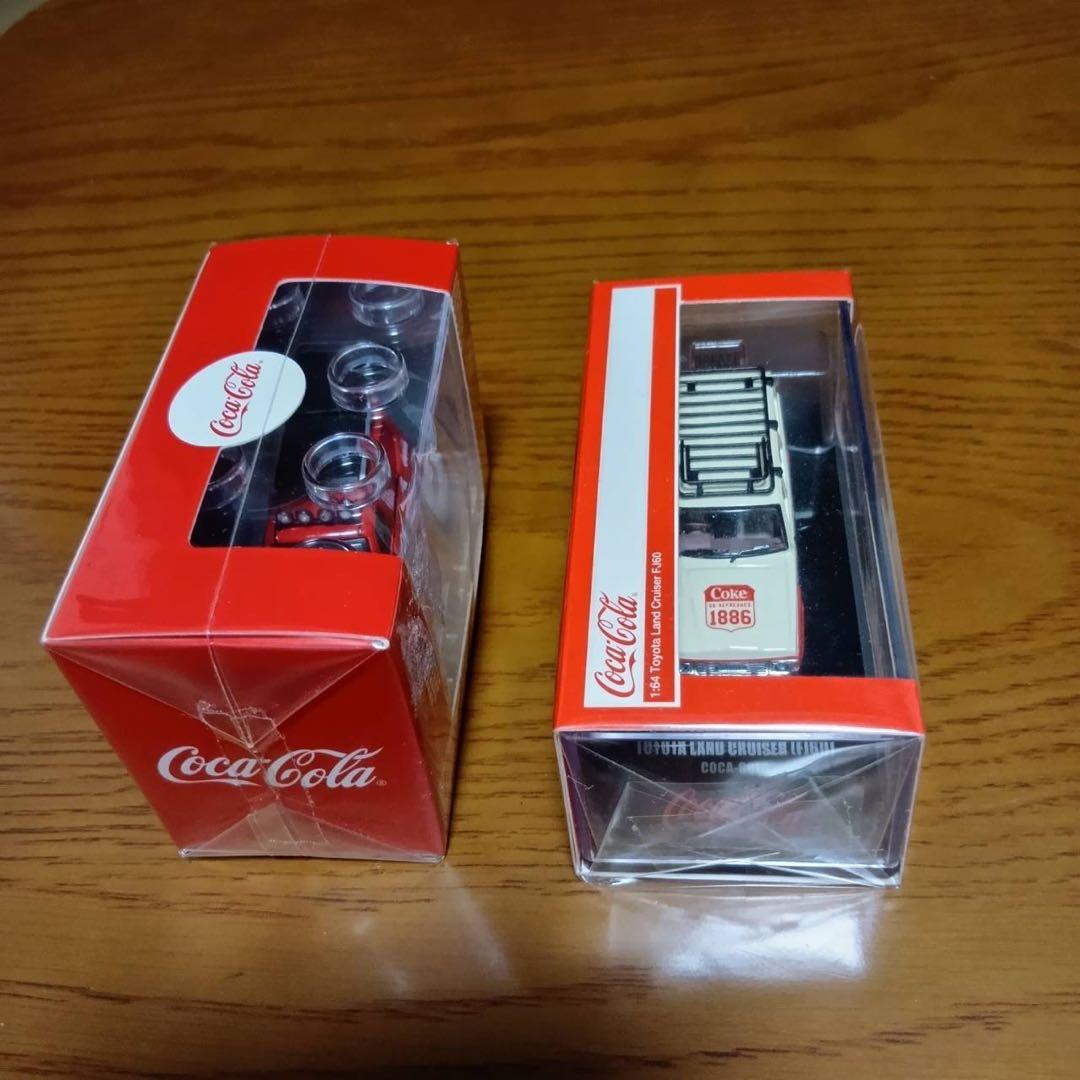 【2台セット】タイニー　TINY コカ・コーラ　ミニカー　1/64 2種
