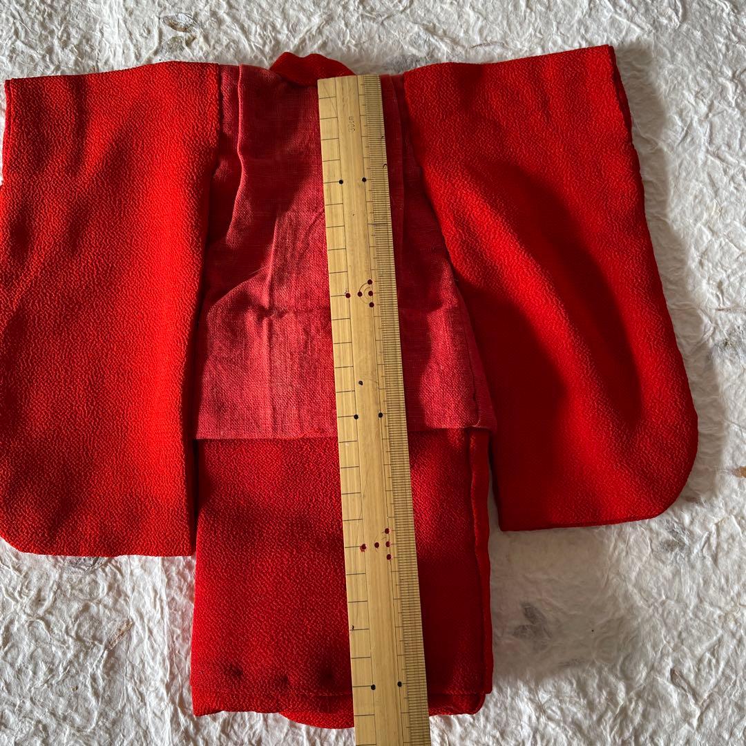 古布　江戸縮緬　人形の着物　長襦袢　2612506