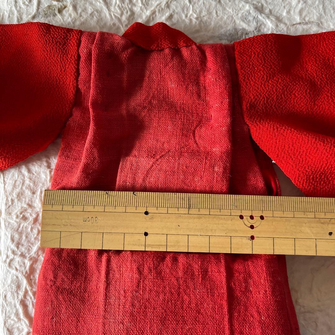 古布　江戸縮緬　人形の着物　長襦袢　2612506