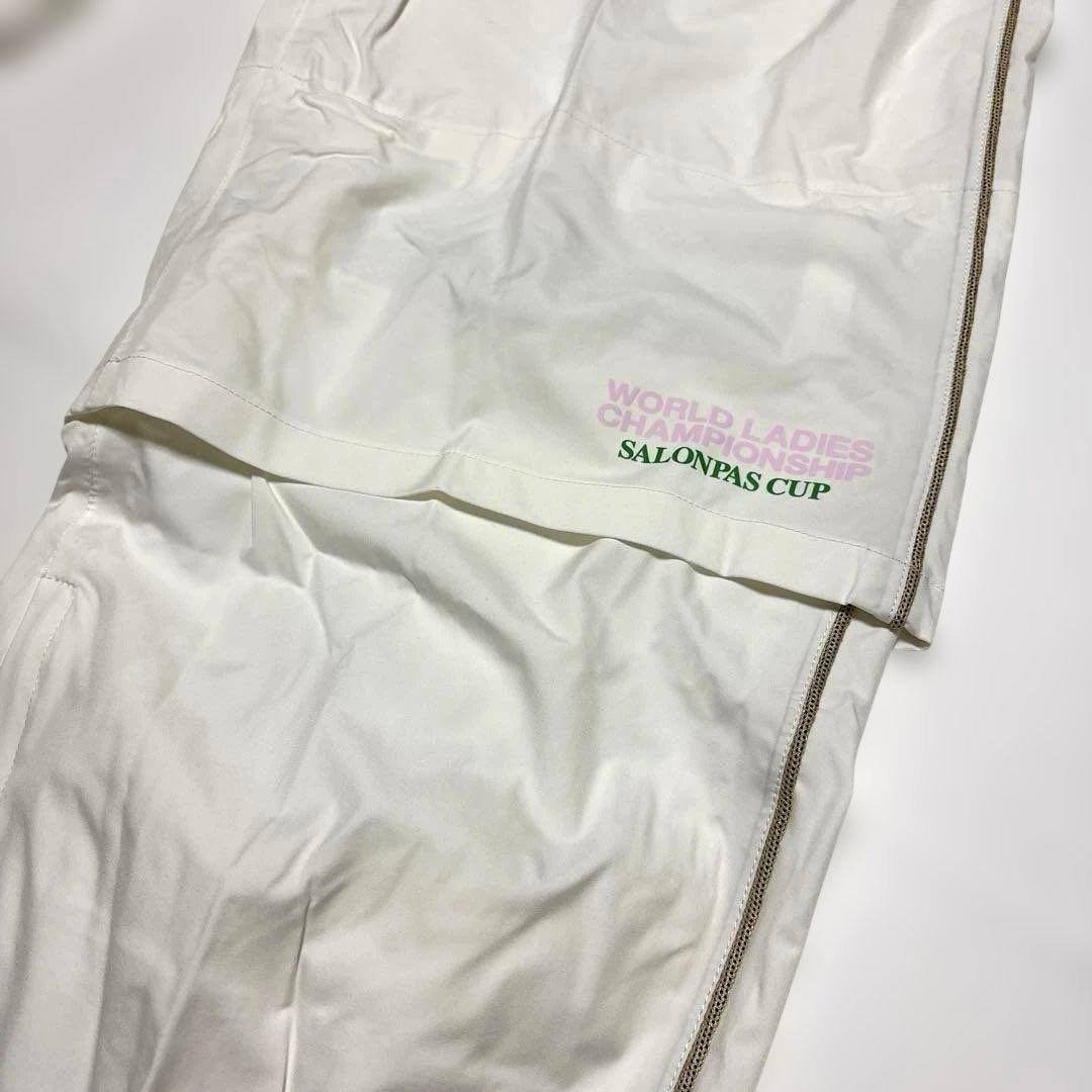 タグ付き未使用　xxio ゴルフ用レインウェア ホワイト ロゴ入　サイズXL