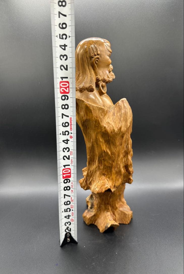 木彫　柘植 達磨 立像 古美術骨董