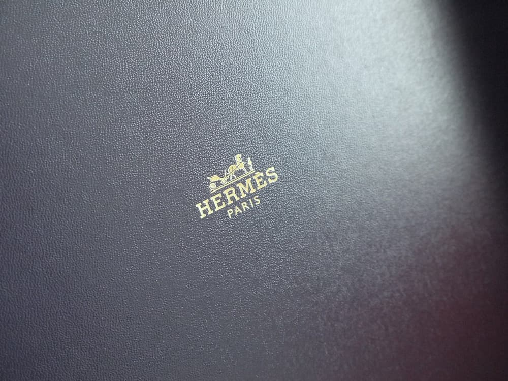 レア！HERMESネイビーボックス空箱 正規品 バーキン25用オレンジボックス