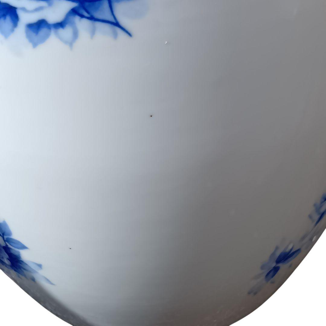 オールドノリタケ　火鉢　ブルーローズ　②