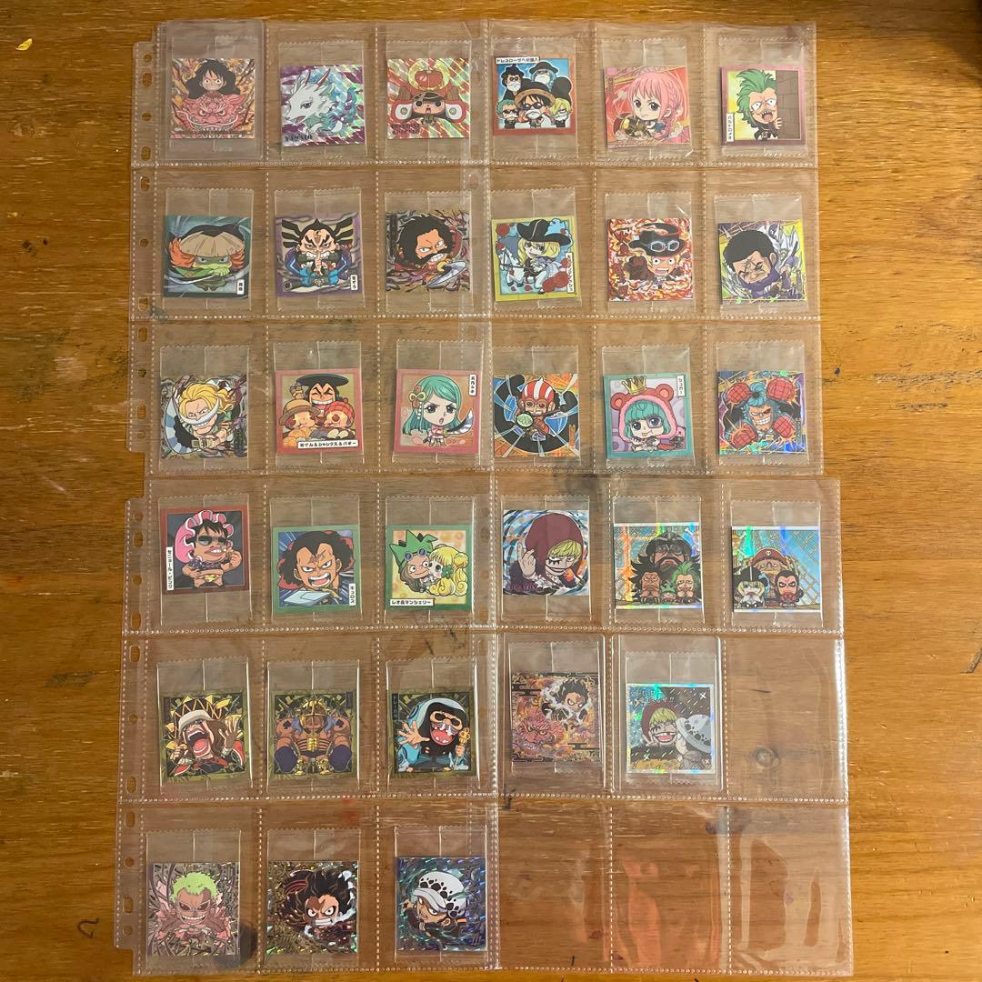ワンピースウエハースシール　フルコンプ　log1~12 両面ニカ+多数