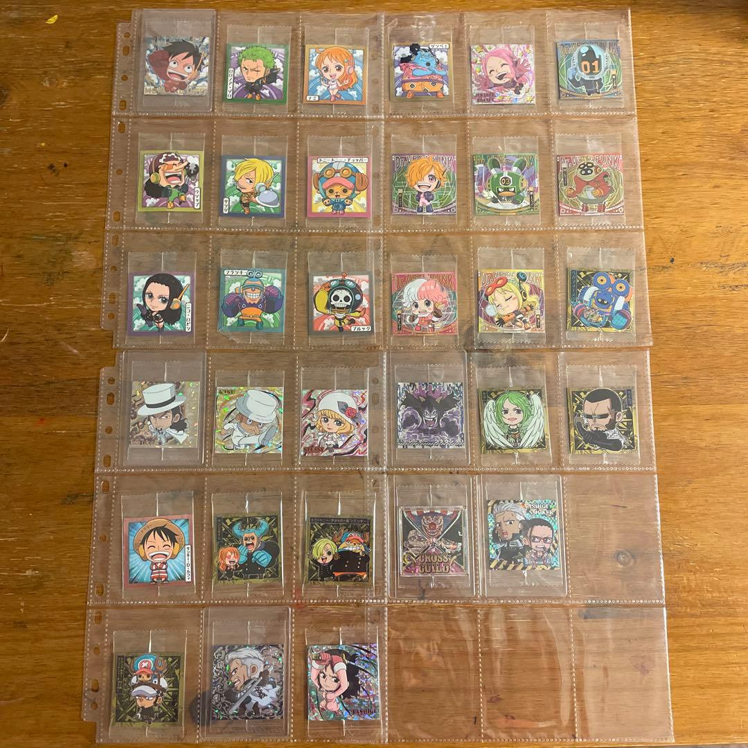 ワンピースウエハースシール　フルコンプ　log1~12 両面ニカ+多数