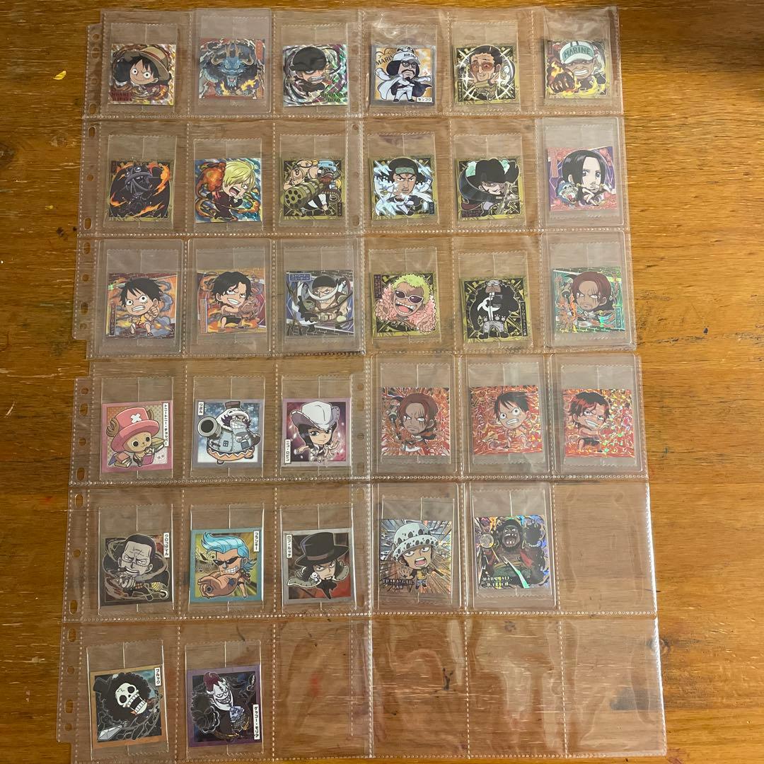 ワンピースウエハースシール　フルコンプ　log1~12 両面ニカ+多数