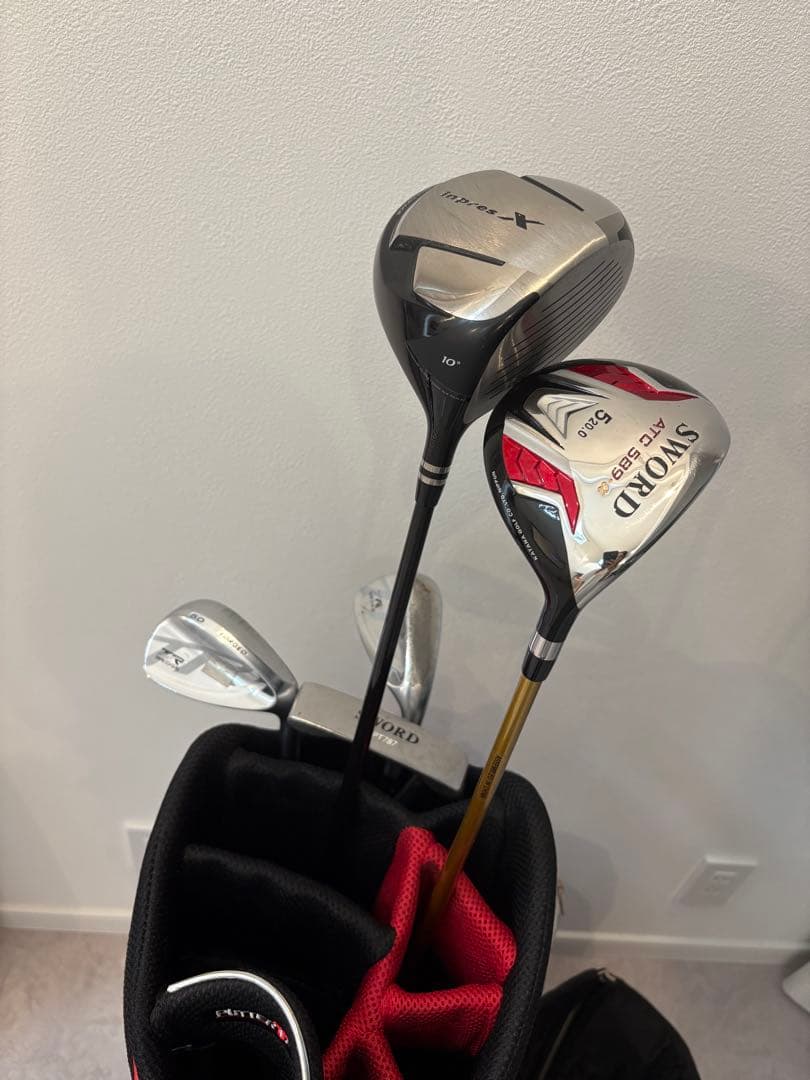 コカコーラゼロ　キャディバッグ　5本つき