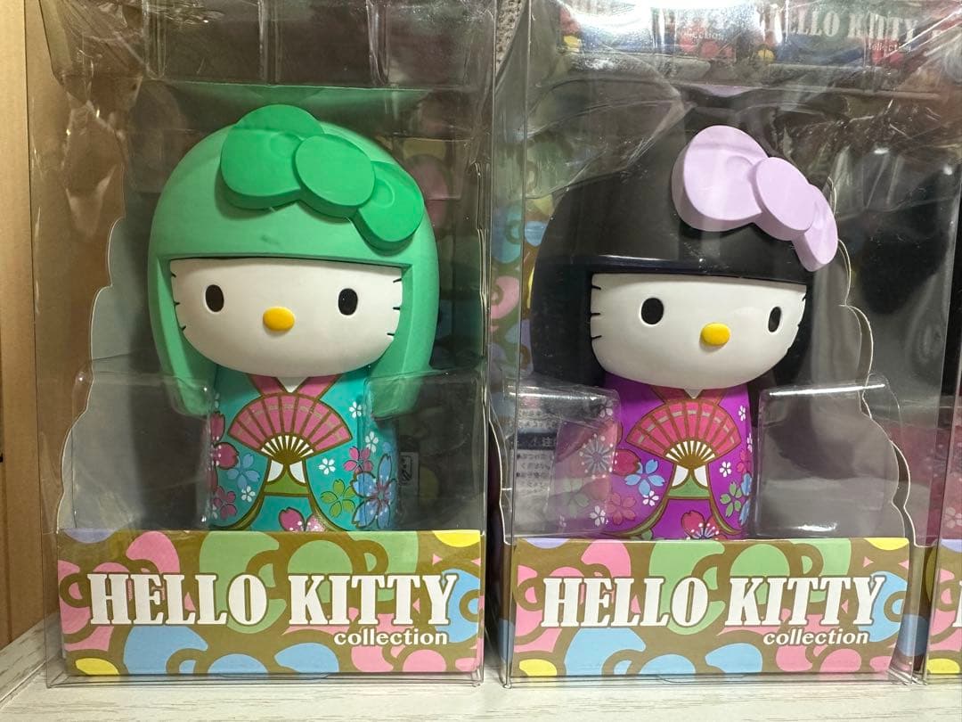 [レア] ハローキティ　こけし　コレクション　フルセット　キーホルダー　限定版