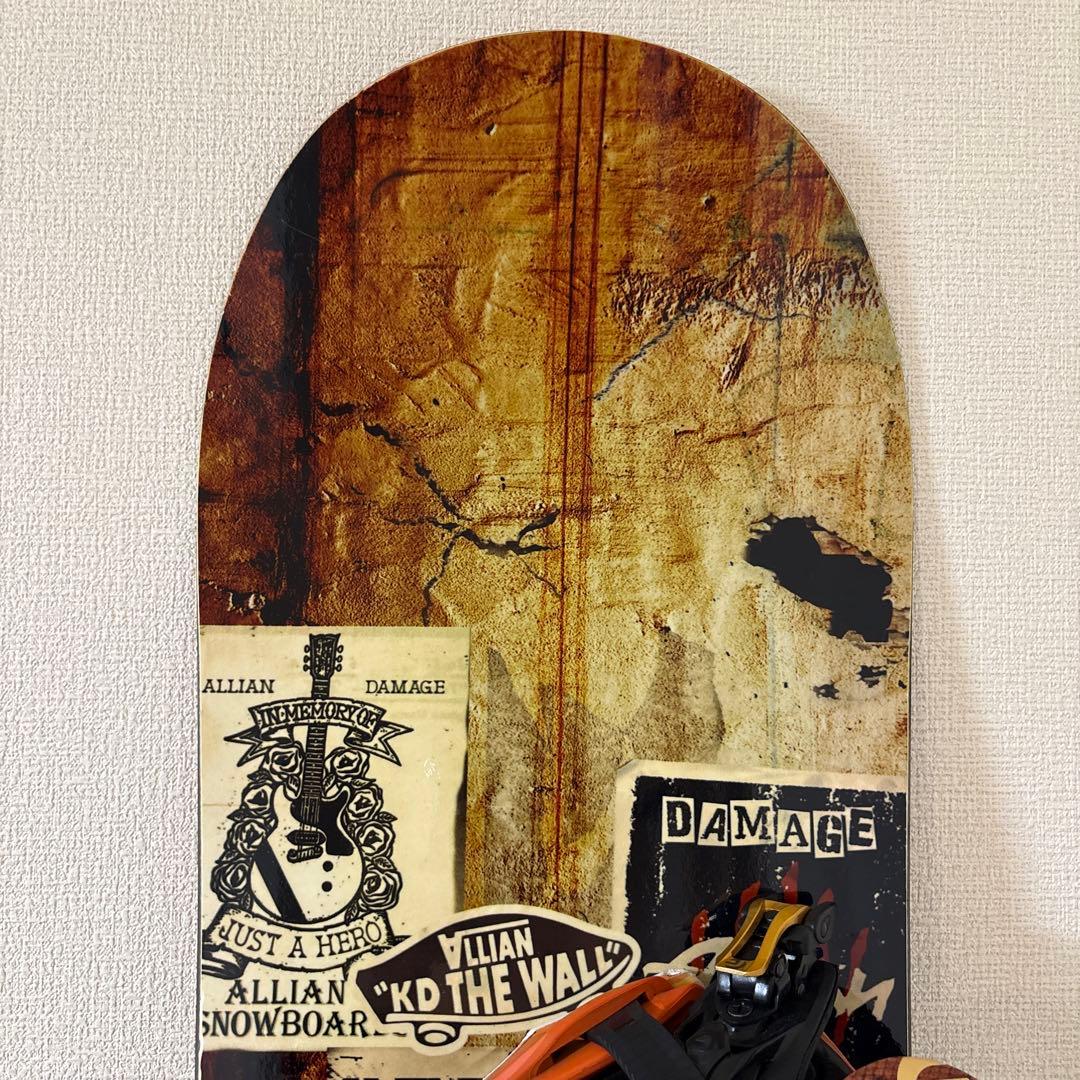 ALLIAN DAMAGE 150 スノーボード FLUX ビンディング セット