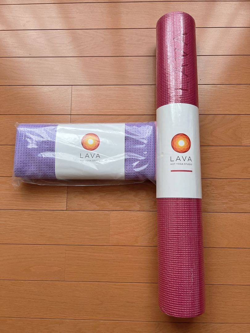 LAVA ヨガマット ヨガラグ　セット　パープル・ピンク
