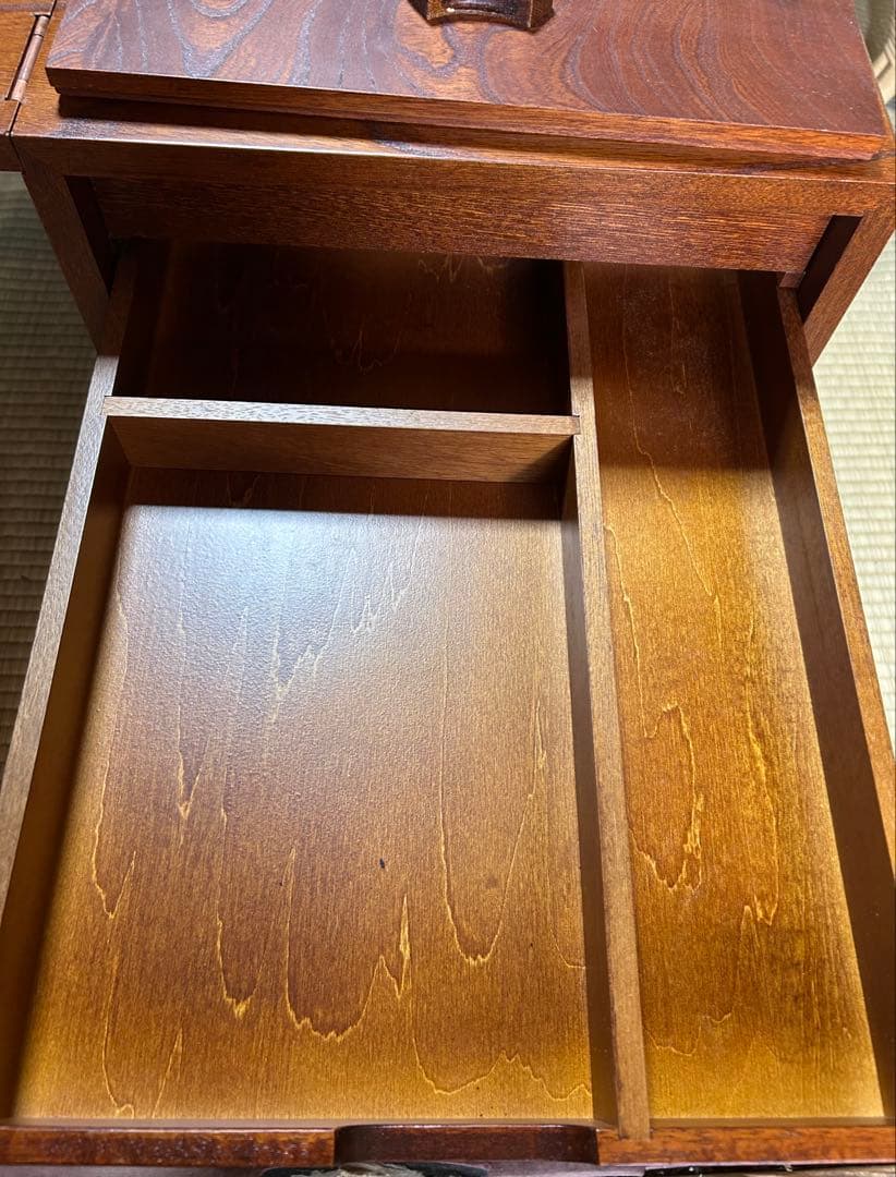 折りたたみ文机　高級　けやき　日本製