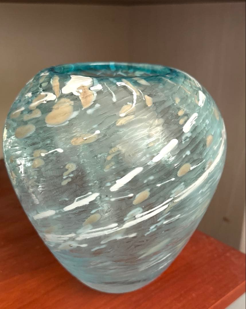 イイノナホ ガラス 作家 花器 フラワーベース　オブジェ