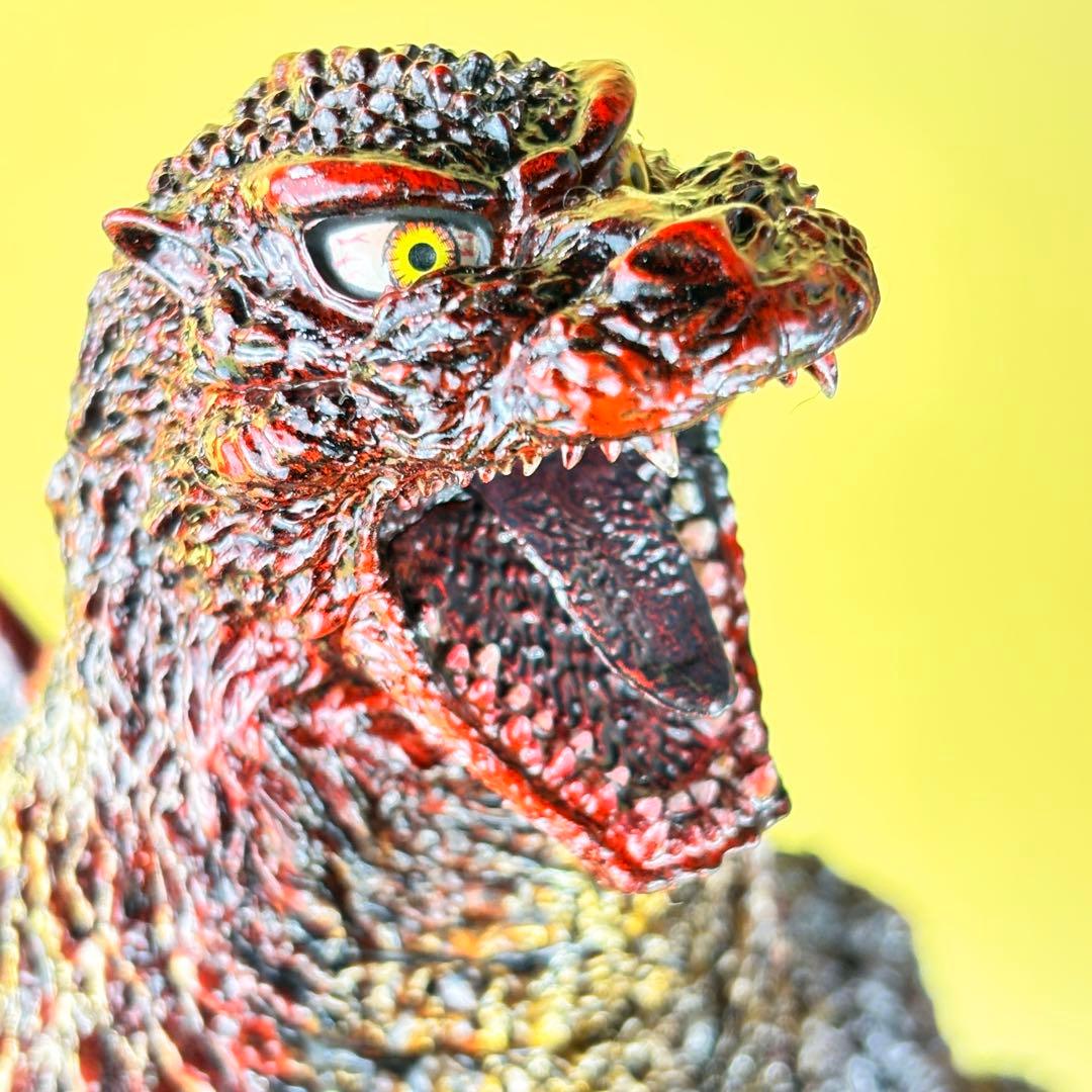 東宝30ｃｍシリーズ ラストシーン ゴジラ カスタム　赤・金　後藤 彩色所