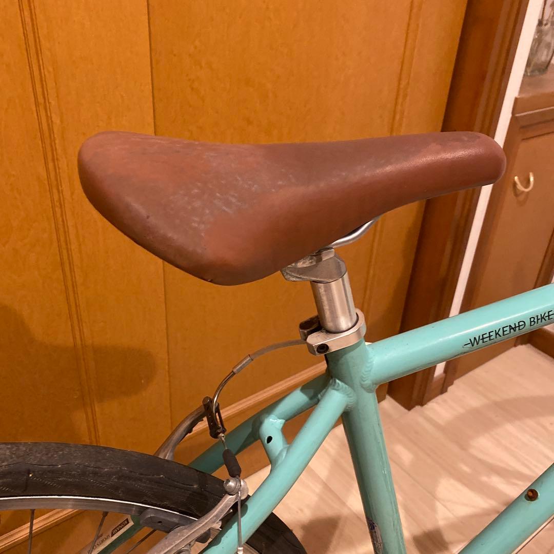 専用にしました水色 クロスバイク 7段変速