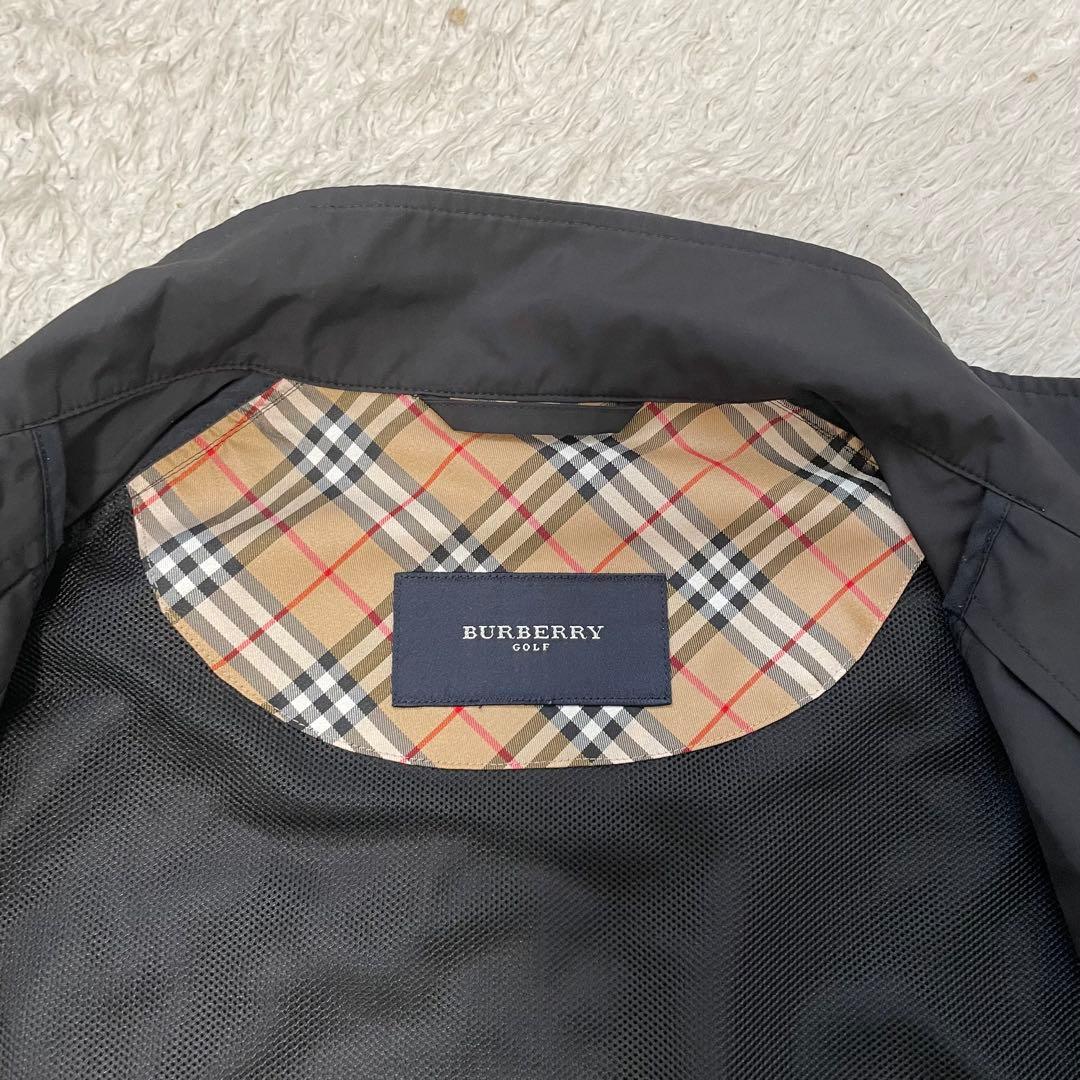 美品 バーバリーゴルフ ナイロン セットアップ 黒 XL ノバチェック