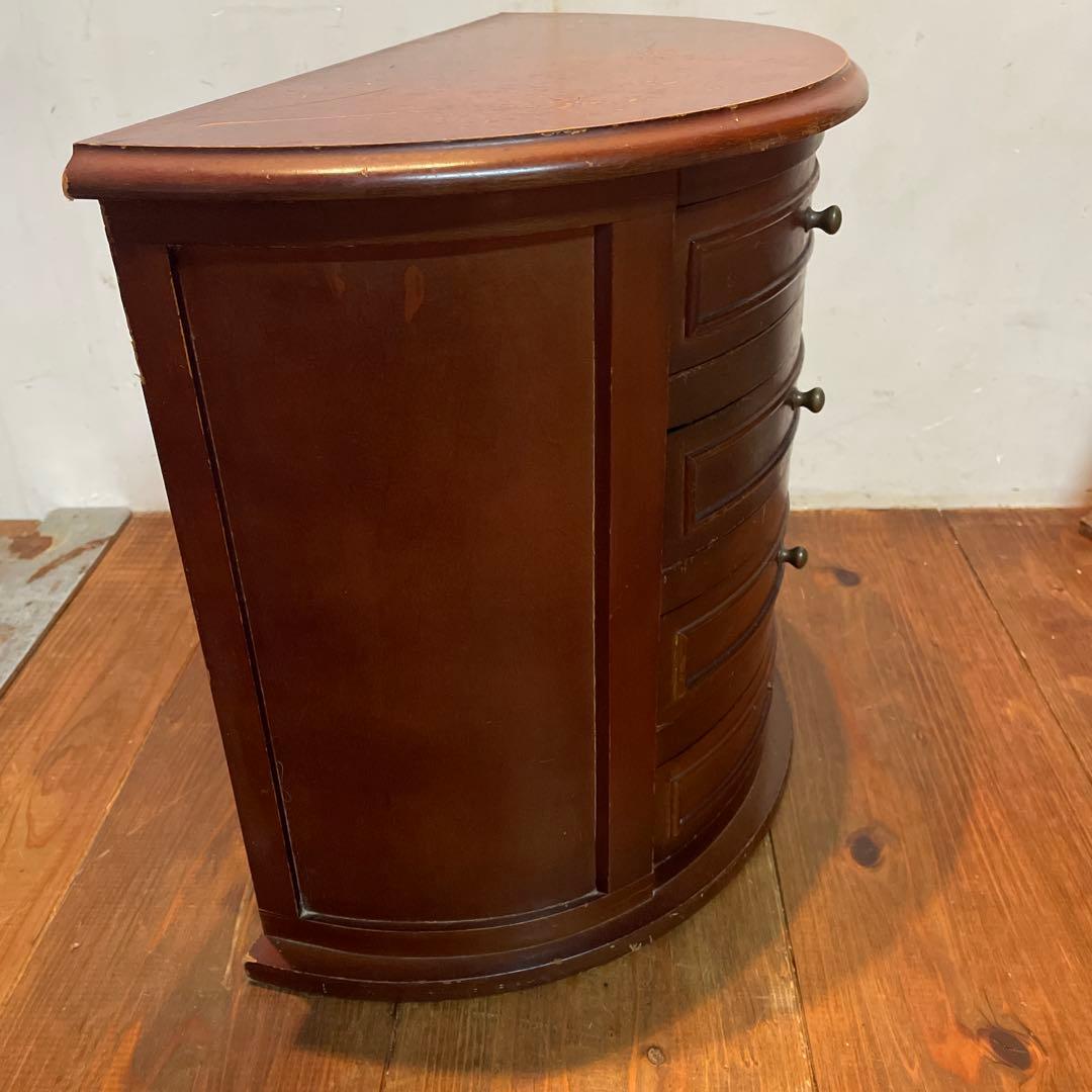 美品　木製　ヴィンテージ　チェスト　棚　アクセサリー　小物　当時物