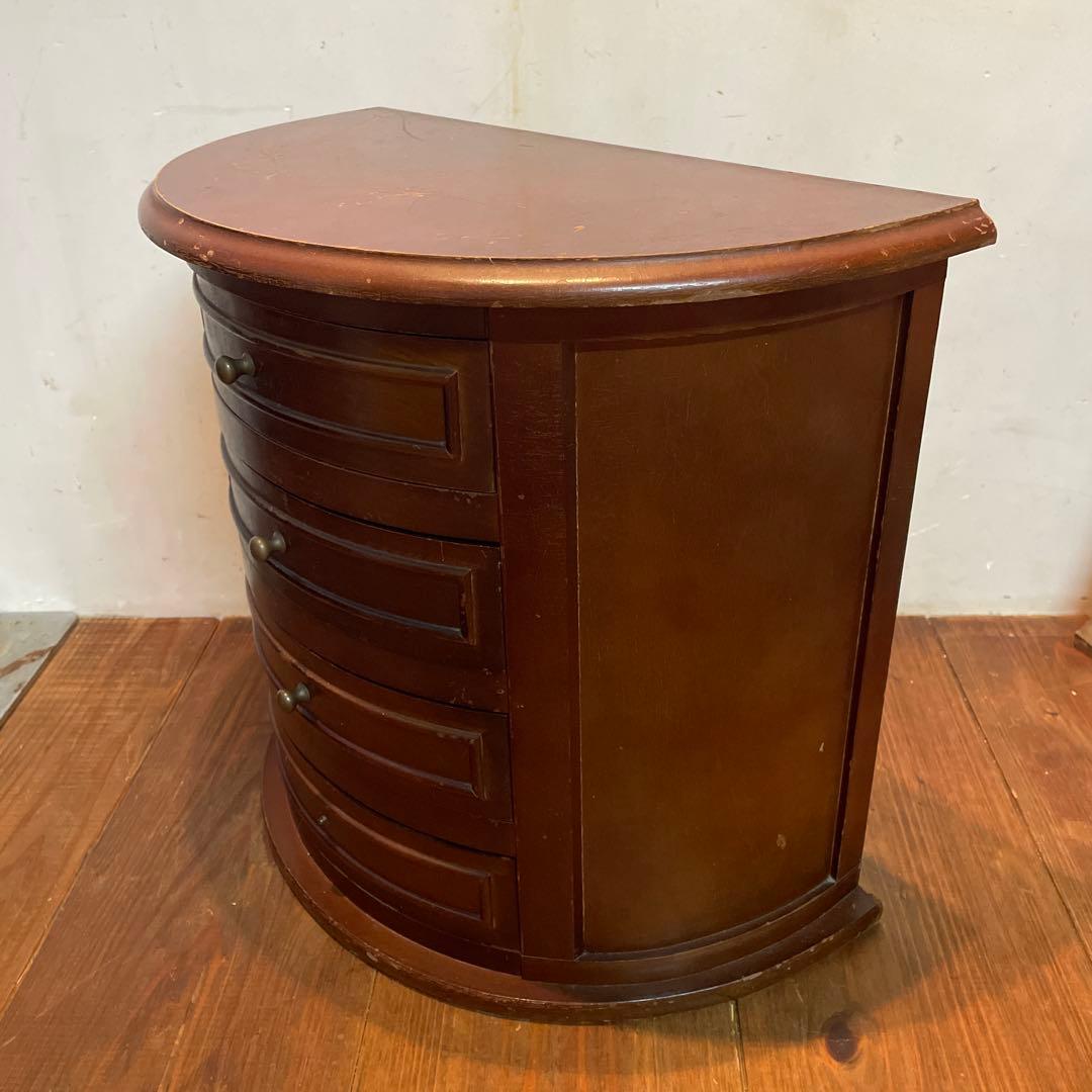 美品　木製　ヴィンテージ　チェスト　棚　アクセサリー　小物　当時物