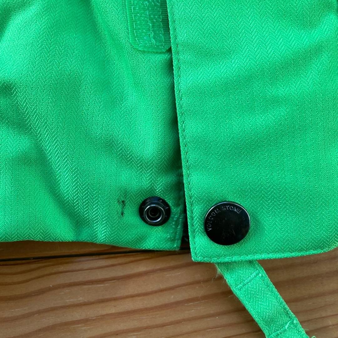 ボルコム 子ども用ジャケット ライトグリーン/ブラック130